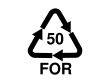 Logo FOR 50 zur Kennzeichnung von Verpackungsholz